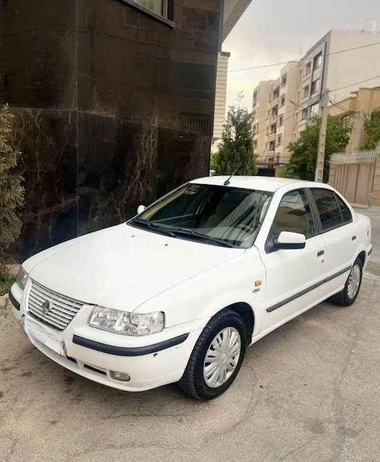 سمند EF7 دست دوم نمای سه رخ