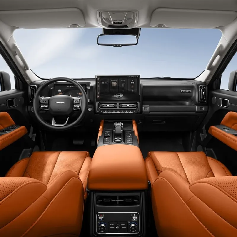 داشبورد هاوال h9 ترکیبی از چرم و چوب